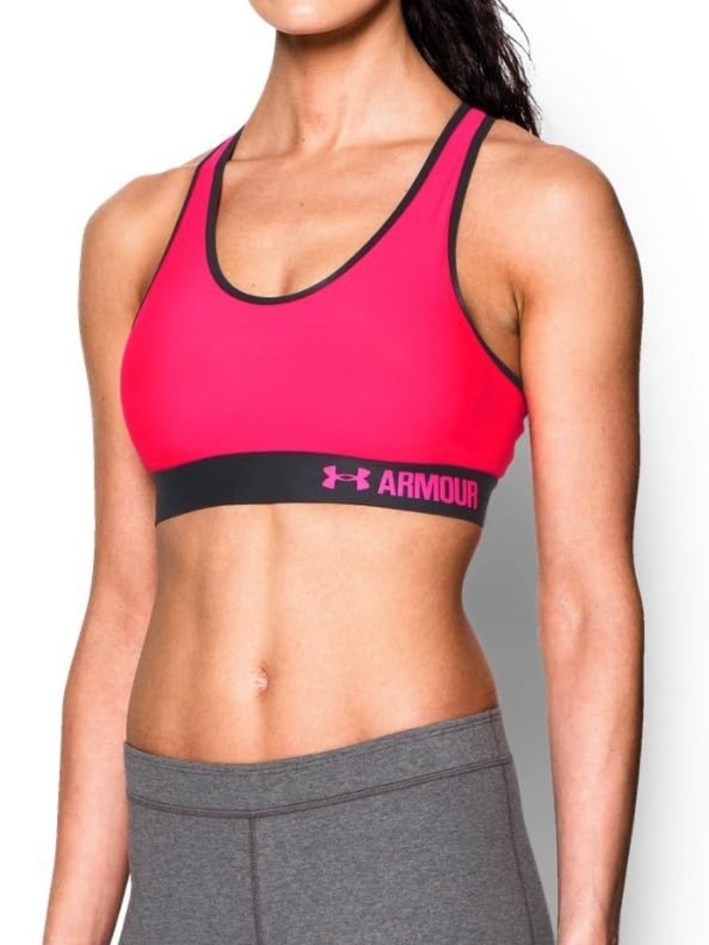 Under Armour Hot Pink & Black Sports Bra Tank